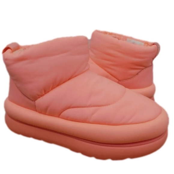 UGG SWEETHEART CLASSIC MAXI‎ MINI WINTER ANKLE BOOTS Pink WOMEN US 9 NEW - Picture 1 of 13